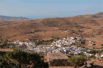 Πανοραμική άποψη της Δρυοπίδας Κύθνου